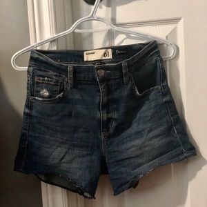 Denim High-Waisted Shorts